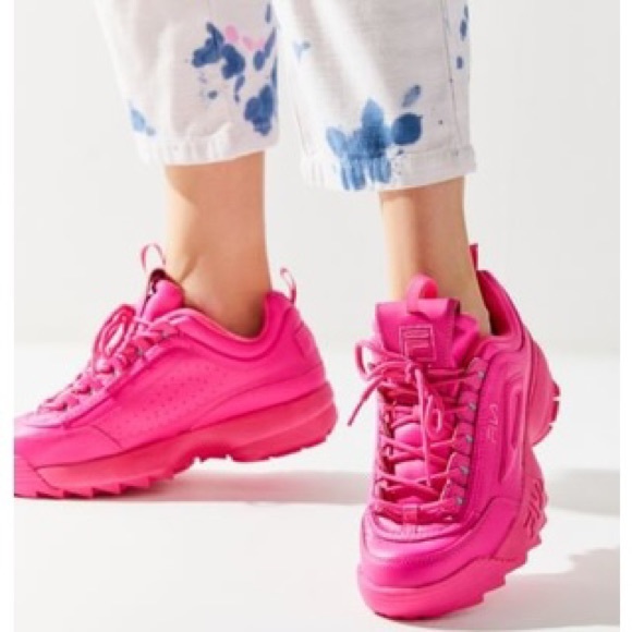 fila women's disruptor ii sneaker pink
